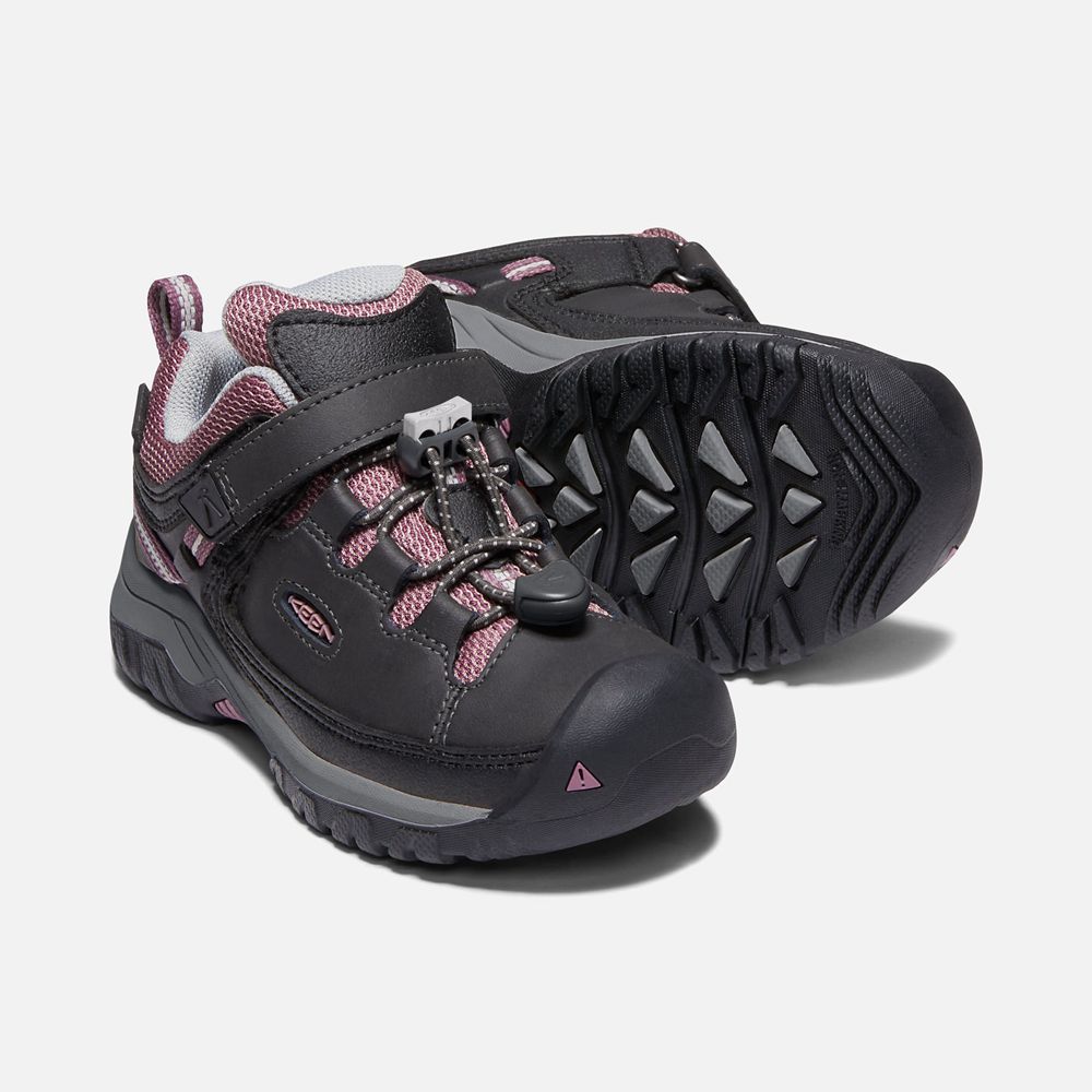 Keen Wandelschoenen Kinderen Zwart/Roze - Targhee Waterproof - 53682-NIDK